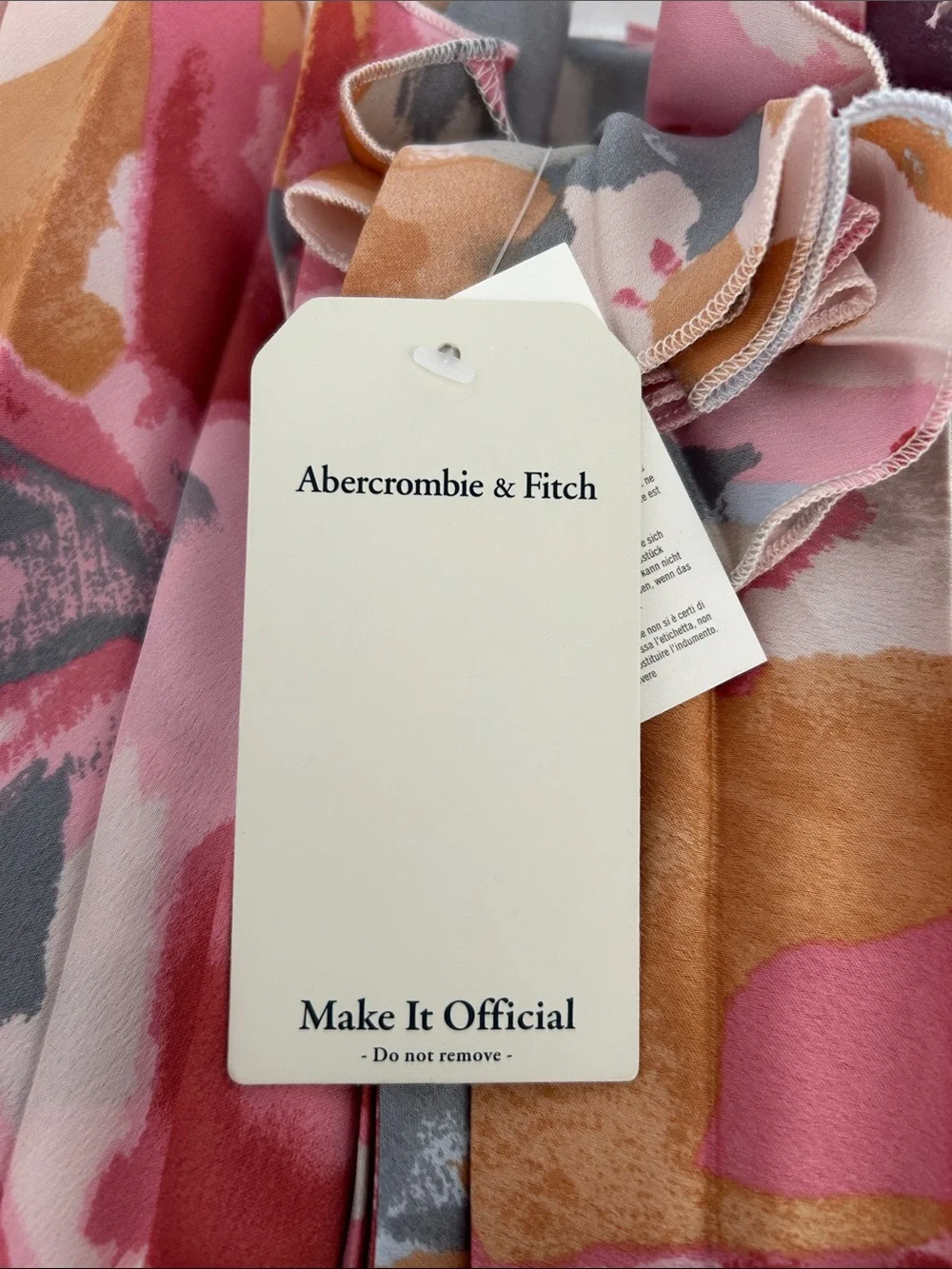 Abercrombie & Fitch Pleated Floral Maxi Dress NWT size L